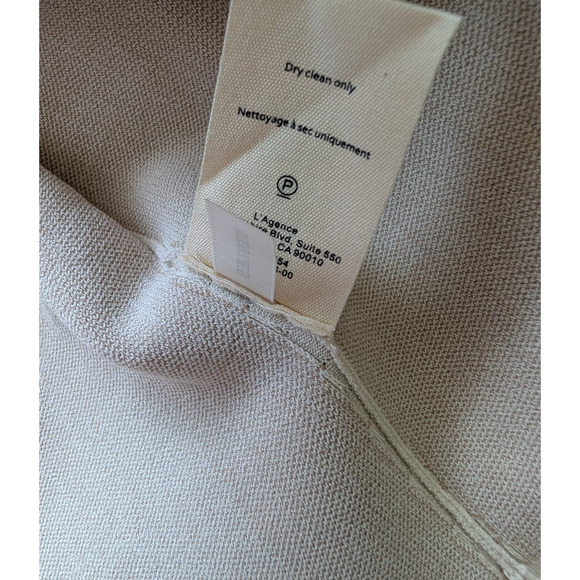 NWT L'AGENCE Kota Jacquard Cropped Cardigan Size XXL Ivory #3C511 - Picture 11 of 14